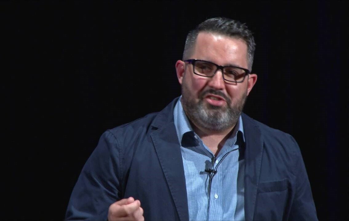 Jason Mahr giving a Ted Talk on his addiction to pornography.