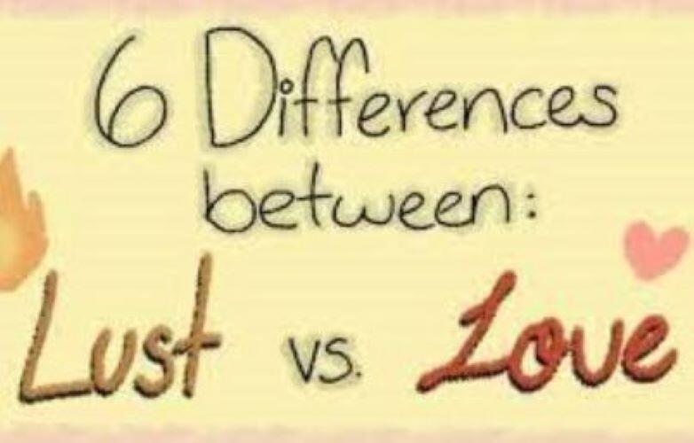 differences between love and lust.