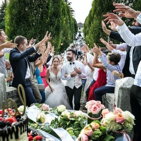 An Italian wedding party..