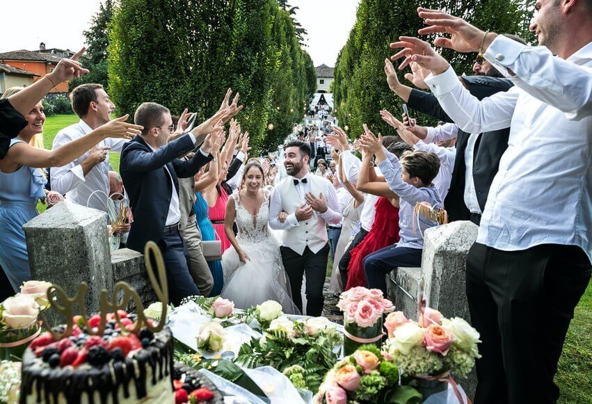 An Italian wedding party..
