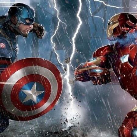 Conflict between Captain America and Iron Man..